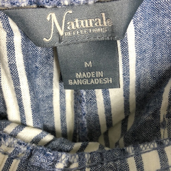 Linen Cotton short striped SzM - Picture 4 of 6